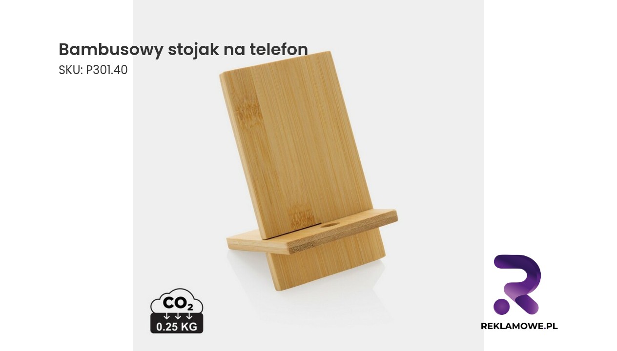 Eko bambusowy stojak na telefon