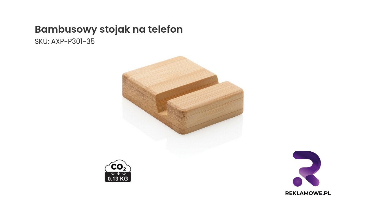 Ekologiczny bambusowy stojak na telefon
