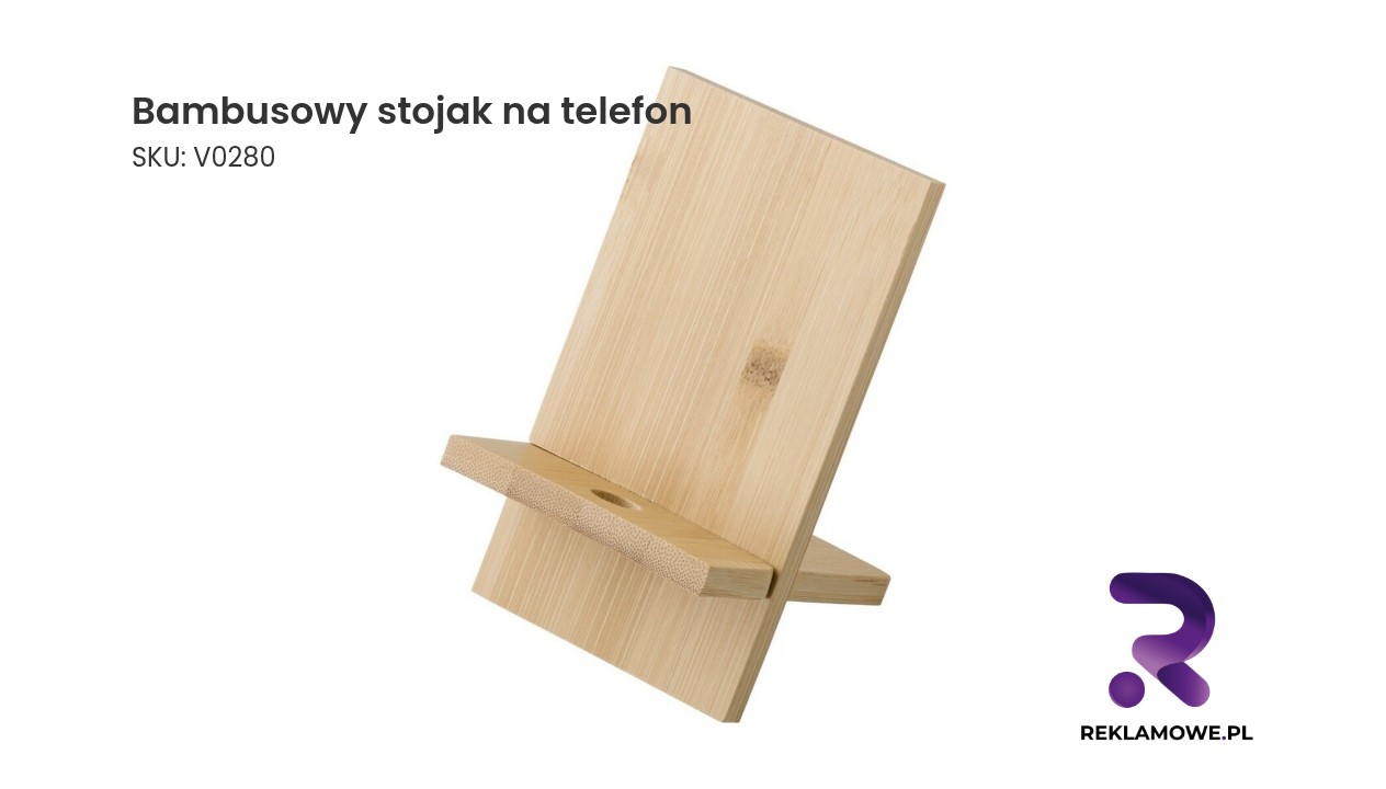 Ekologiczny bambusowy stojak na telefon
