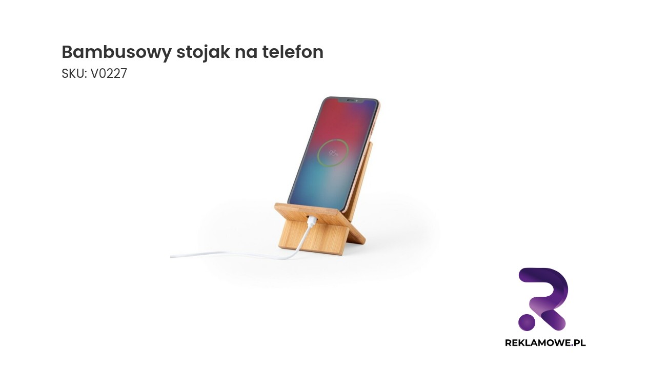 Ekologiczny bambusowy stojak na telefon