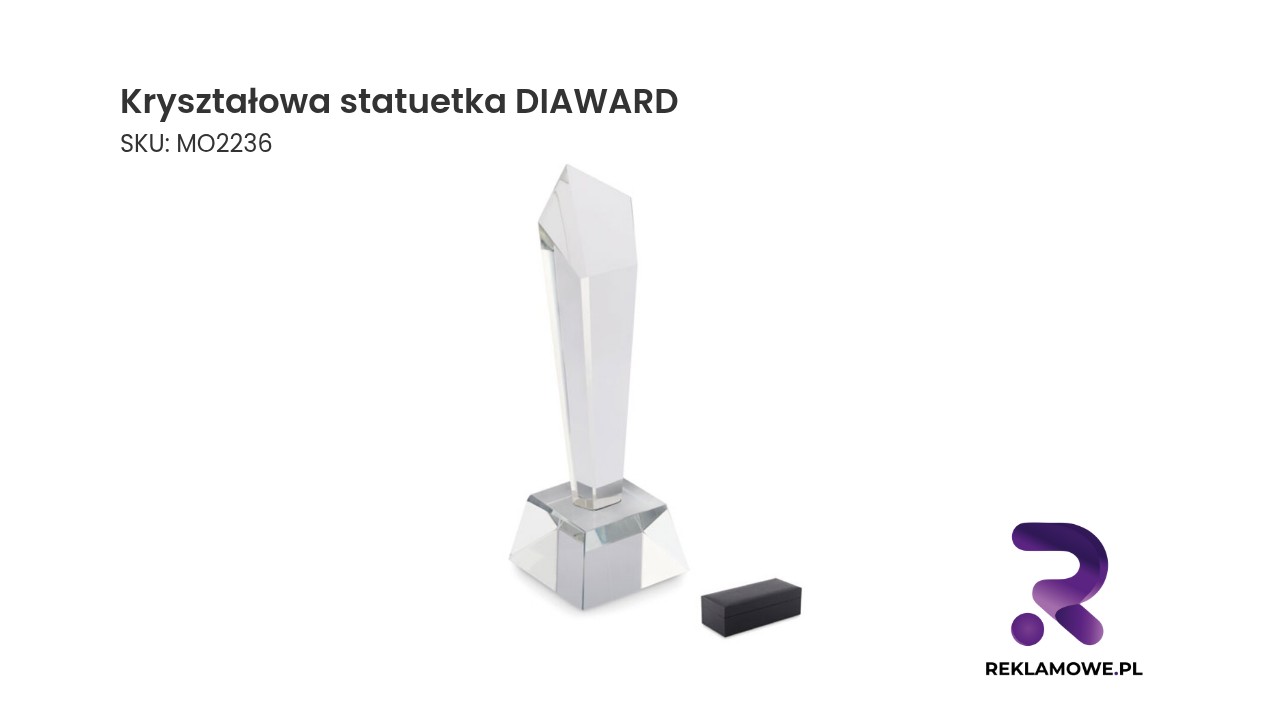 Kryształowa statuetka DIAWARD Elegancka kryształowa statuetka DIAWARD