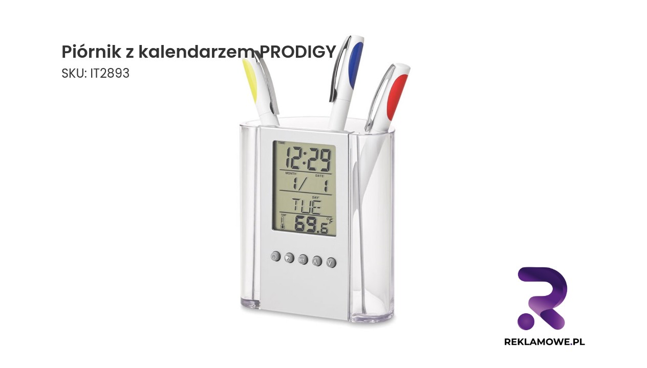 Piórnik z kalendarzem PRODIGY w kolorze czarnym