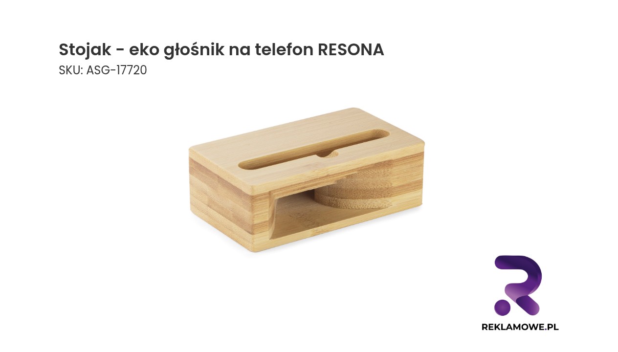 Stojak - eko głośnik na telefon RESONA Stojak eko głośnik na telefon – ekologiczny stojak wzmacniający dźwięk smartfona