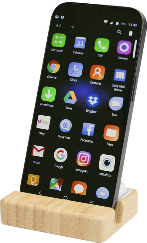 Stojak reklamowy algol stojak na telefon i zabawka sensoryczna z tworzyw sztucznych pochodzących z recylingu z elementami bambusowymi 12446671 Algol stojak na telefon i zabawka sensoryczna z tworzyw sztucznych pochodzących z recylingu z elementami bambusowymi 12446671
