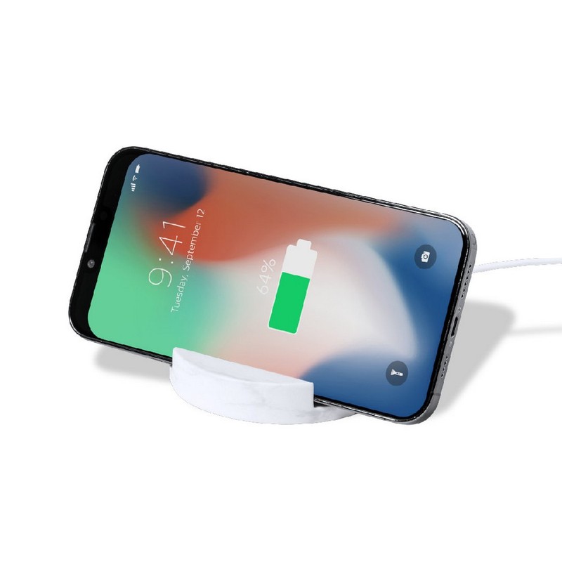 Stojak reklamowy bambusowa ładowarka bezprzewodowa 15w, stojak na telefon V1135-00_AAA05 Bambusowa ładowarka bezprzewodowa 15W, stojak na telefon V1135-00_AAA05