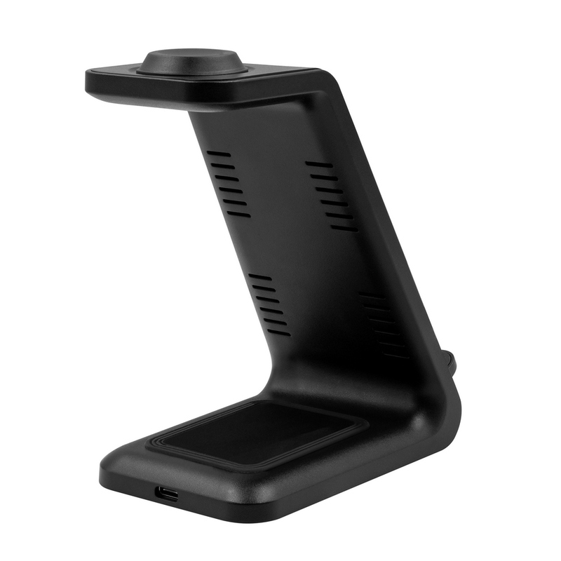 Stojak reklamowy ładowarka bezprzewodowa 15w, 3 w 1, stojak na telefon | todd V1380-03_AAA04 Ładowarka bezprzewodowa 15W, 3 w 1, stojak na telefon | Todd V1380-03_AAA04