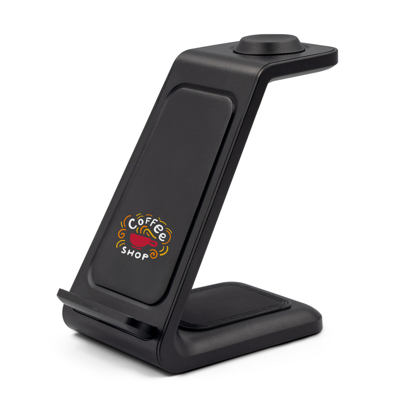 Ładowarka bezprzewodowa 15W, 3 w 1, stojak na telefon | Todd V1380-03_ILG01