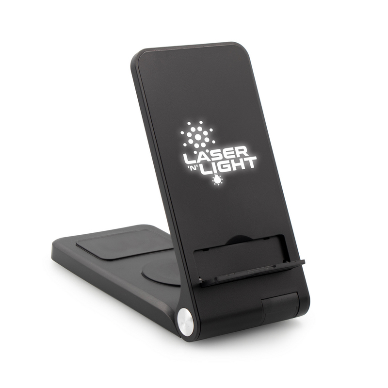 Ładowarka bezprzewodowa 15W Exclusive Collection, 3 w 1, stojak na telefon | Zita VA124-03_ILG01
