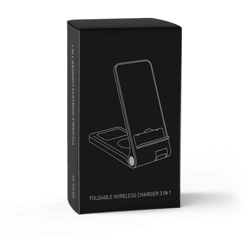 Stojak reklamowy ładowarka bezprzewodowa 15w exclusive collection, 3 w 1, stojak na telefon | zita VA124-03_POV01 Ładowarka bezprzewodowa 15W Exclusive Collection, 3 w 1, stojak na telefon | Zita VA124-03_POV01