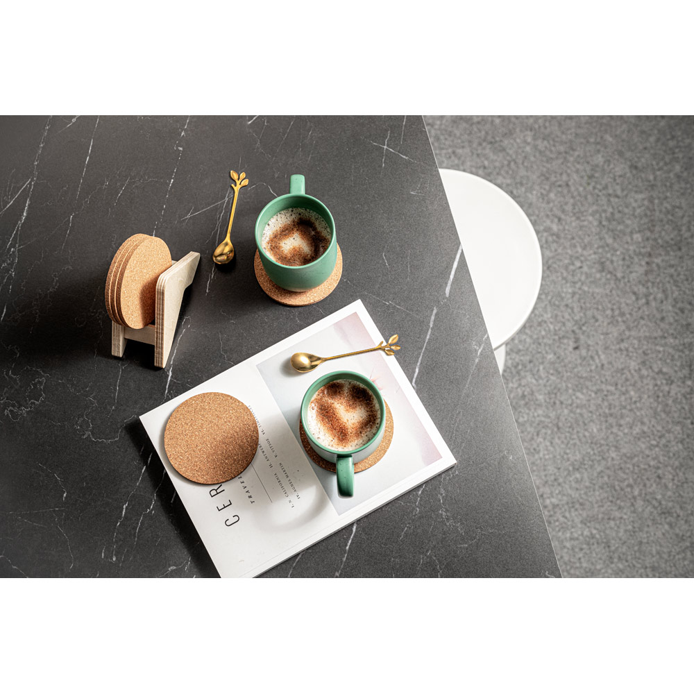 Stojak reklamowy plycork. stojak ze sklejki z 6 korkowymi podstawkami 94368_amb PLYCORK. Stojak ze sklejki z 6 korkowymi podstawkami 94368_amb