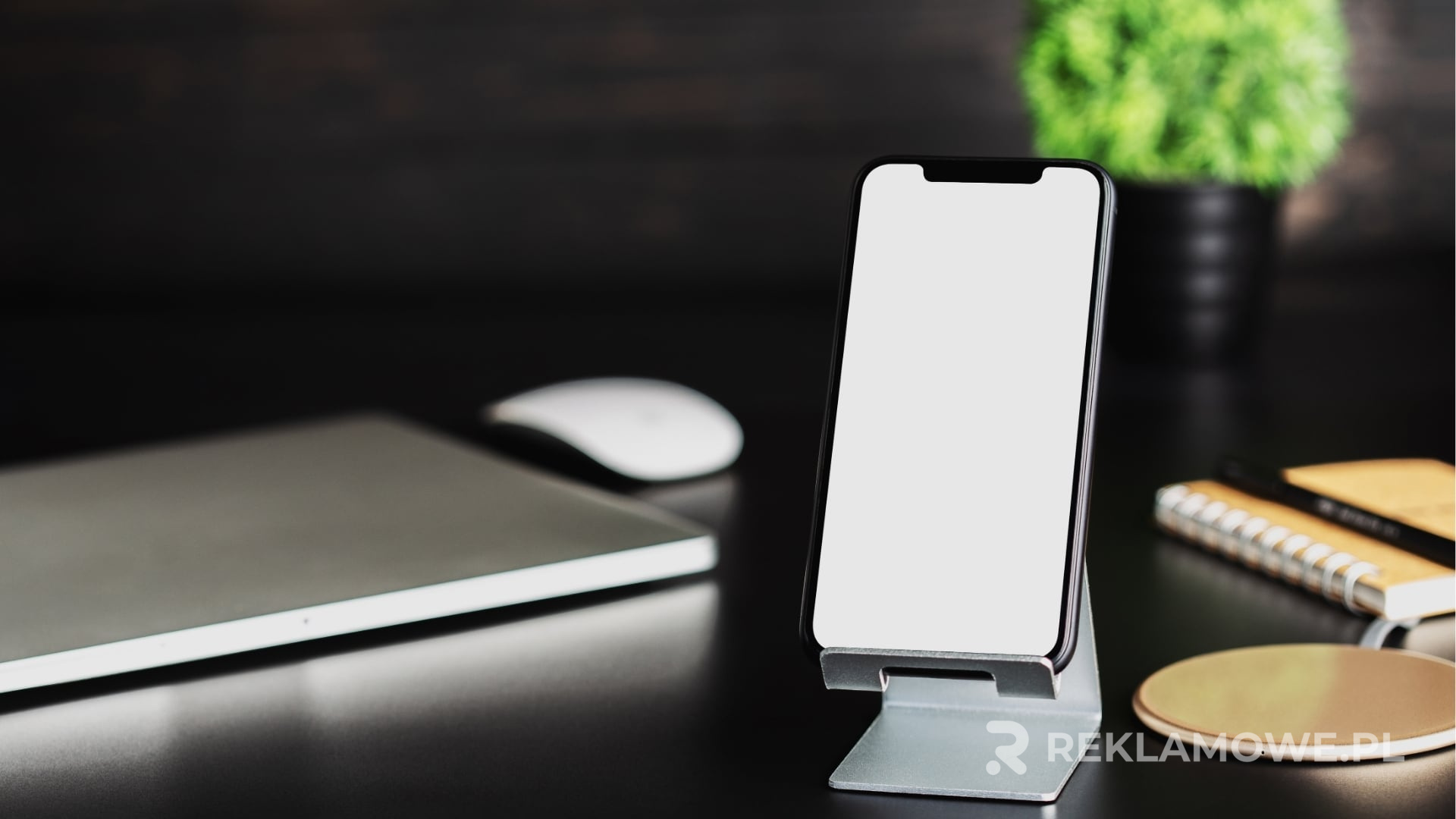 Stojak reklamowy z logo firmy